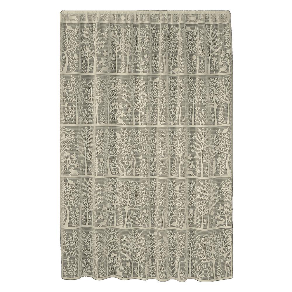 Heritage Lace Rabbit Hollow Caf Curtain 60 In W X 84 L