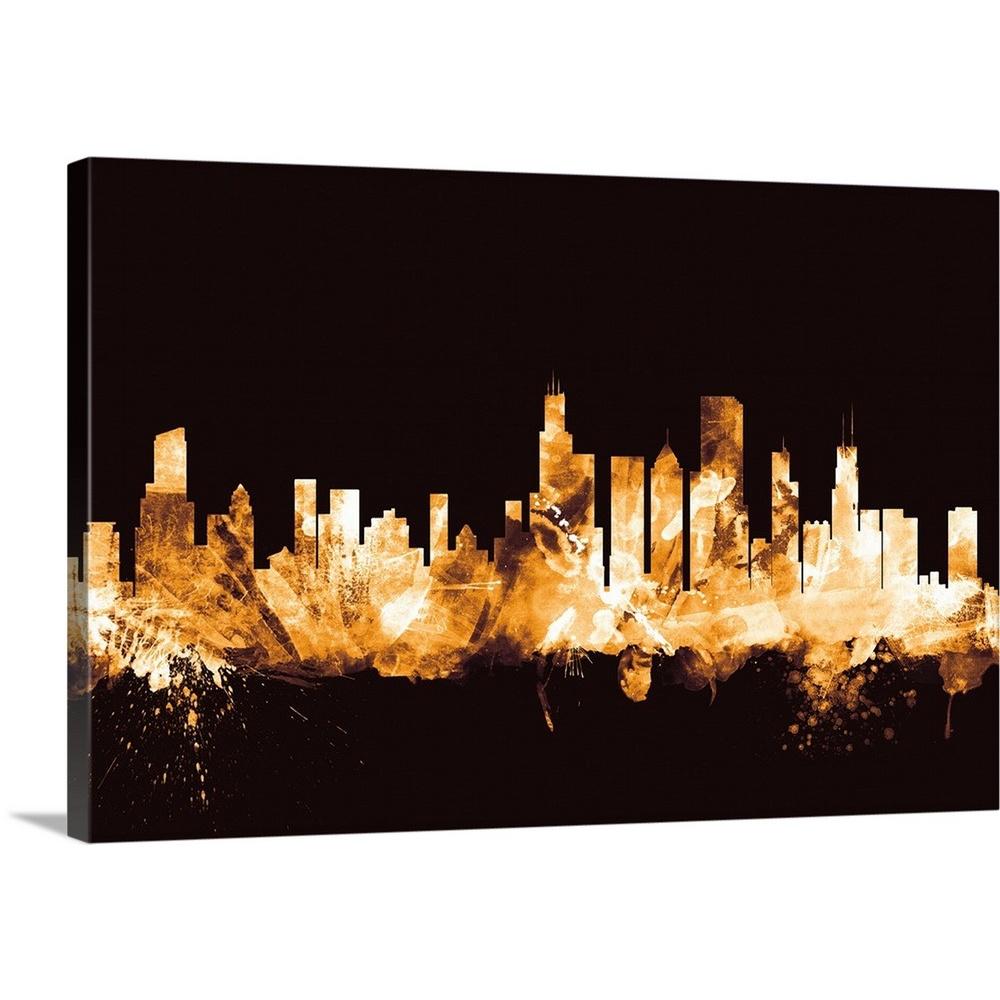 Greatbigcanvas 30 In X 20 In Chicago Illinois Skyline By