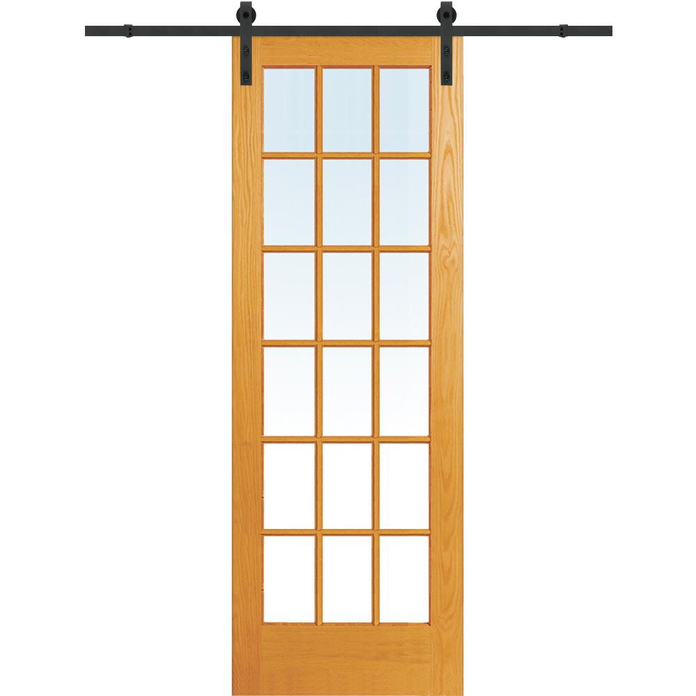 Mmi Door 32 In X 96 In Clear True Divided 18 Lite Unfinished