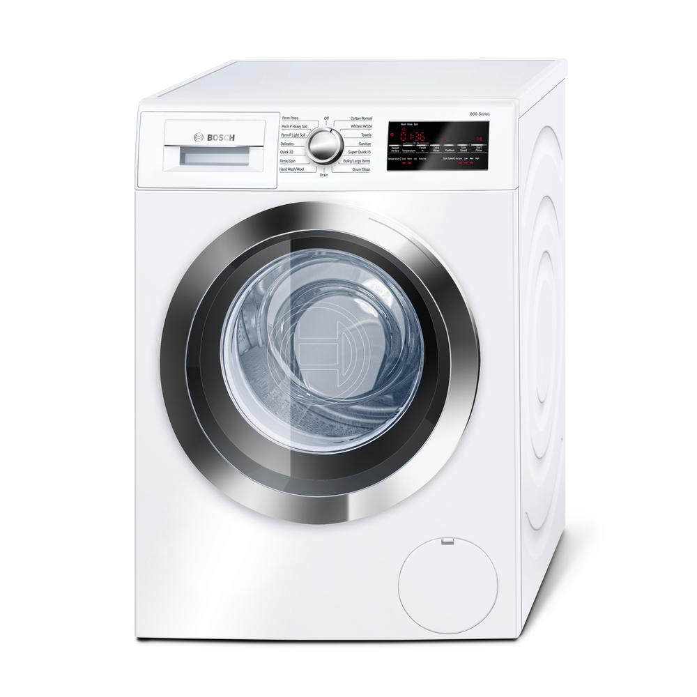 Bosch 800 Series 24 In 2 Cu Ft White With Chrome Accents High Bosch 800 Series 24 In 2 Cu Ft White With Chrome Accents High
