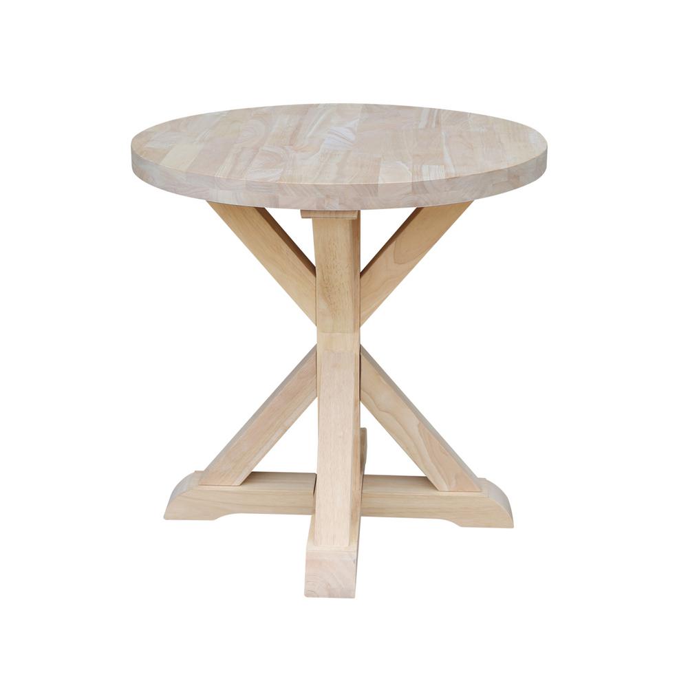 Unfinished End Tables Accent The Home Depot Farmhouse Unfinished End Table
