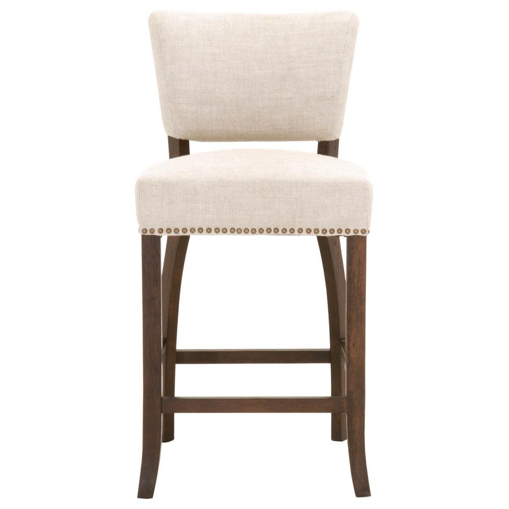 Orient Express Furniture Oscar 26 In Bisque French Linen Rustic Orient Express Furniture Oscar 26 In Bisque French Linen Rustic Java Oak Counter Stool