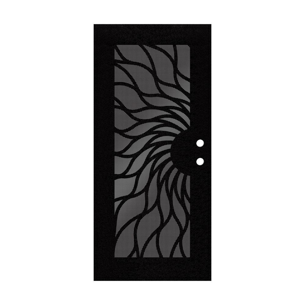 Unique Home Designs 36 in. x 80 in. Sunfire Black LeftHand Surface