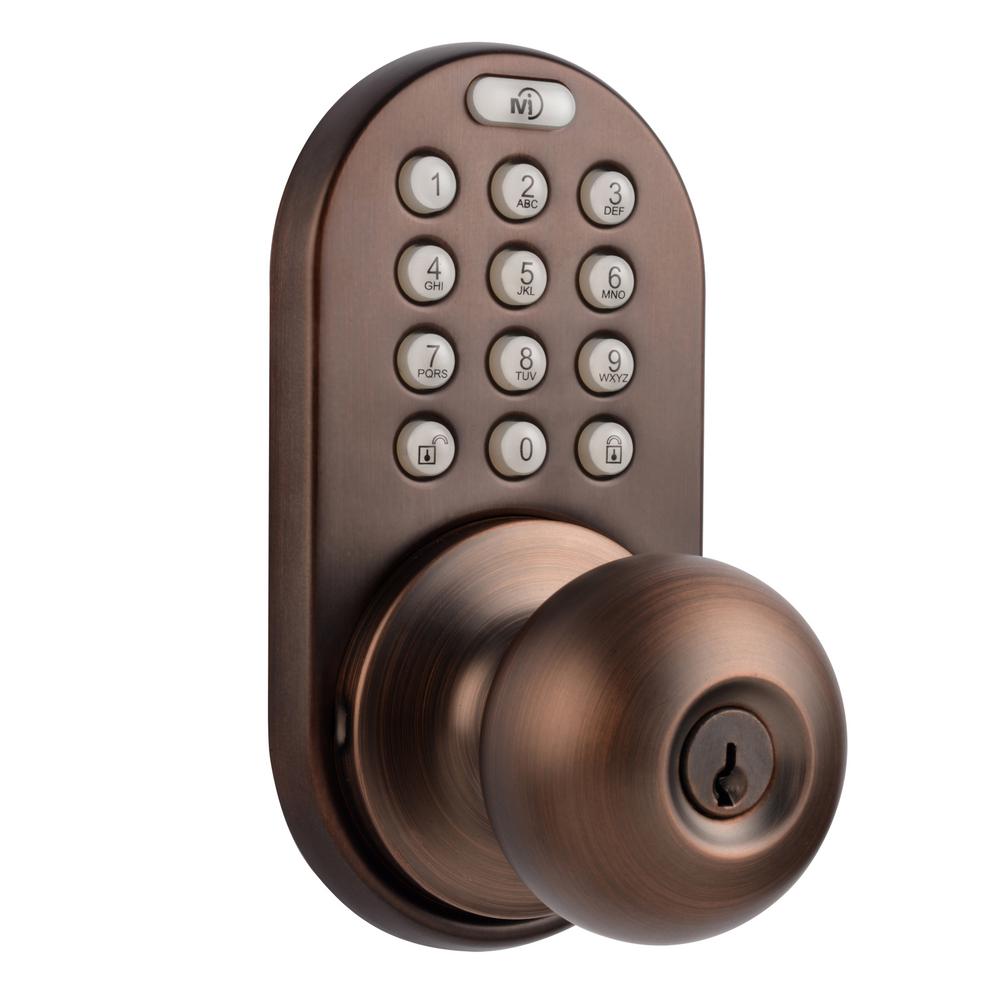 Oil Rubbed Bronze Keyless Door Locks Door Locks The Home Depot 0912