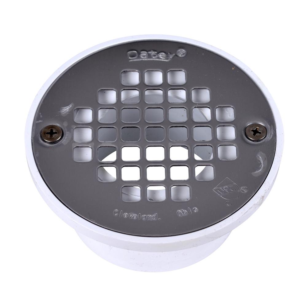 Oatey PVC Drain with Stainless Steel Strainer435792 The Home Depot