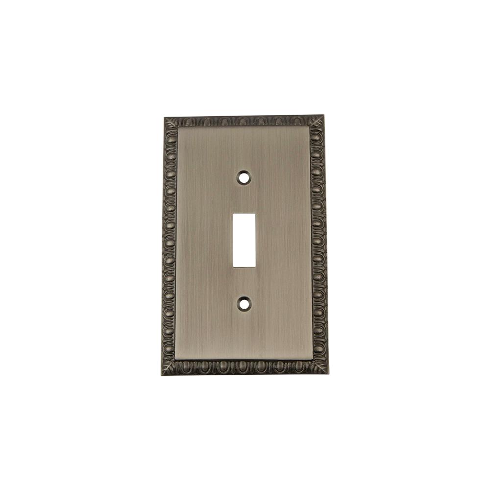 Nostalgic Warehouse Pewter 1 Gang Toggle Wall Plate 1 Pack 719782 The Home Depot