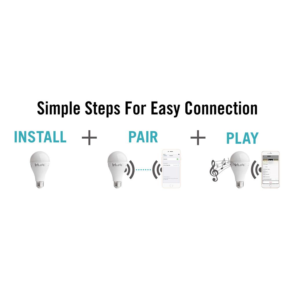 bluetooth light bulb speaker home depot