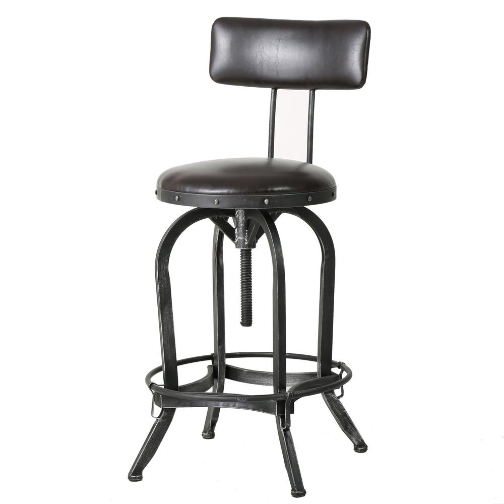 Noble House Vlippu 39 In Brown Adjule Bar Stool 296926 The Noble House Vlippu 39 In Brown Adjule Bar Stool
