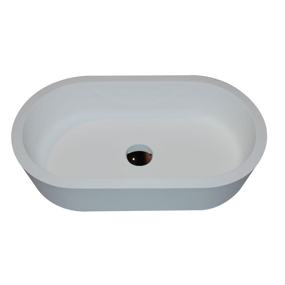 ANZZI Broad Series Vessel Sink in White-LS-AZ194 - The Home Depot