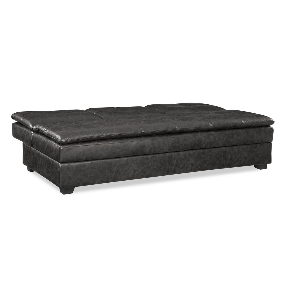 Serta Kingsbridge Faux Leather Convertible Sofa With Storage
