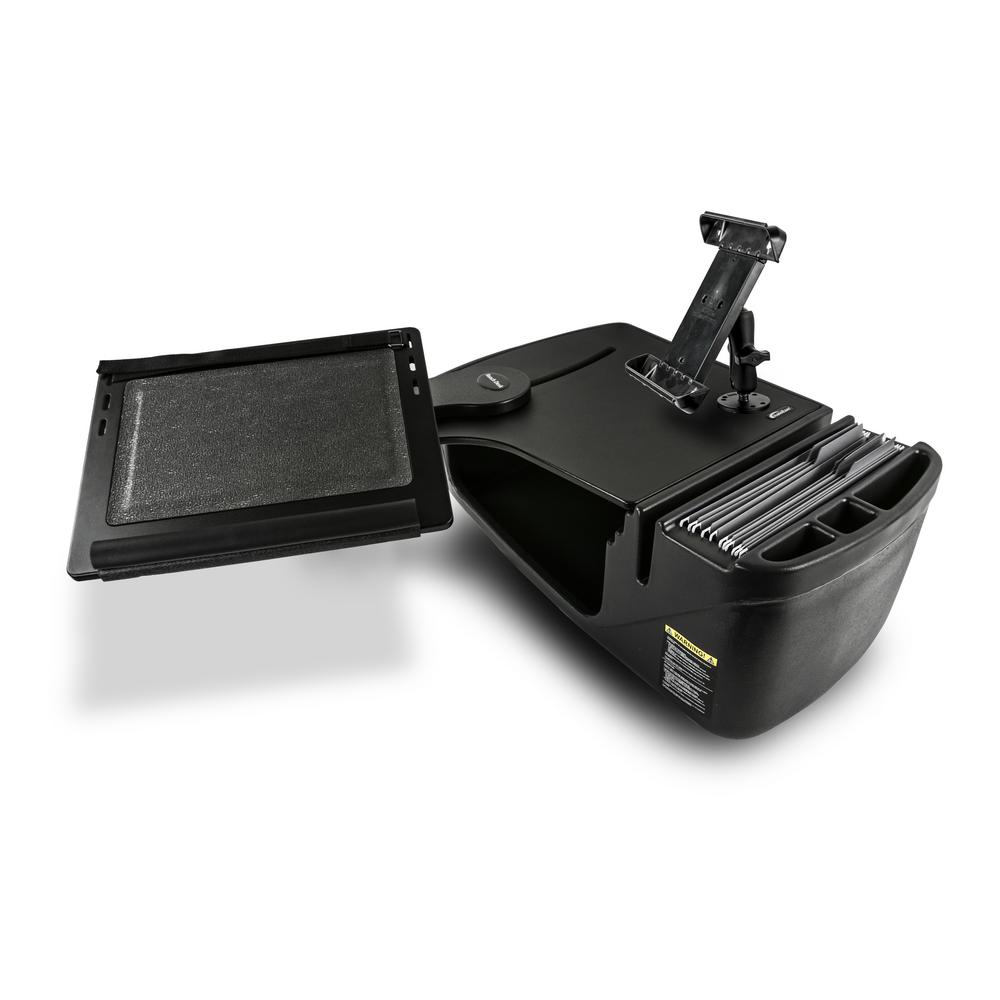 AutoExec AUE10041 Reach Front Seat Car Desk Birch with Printer Stand