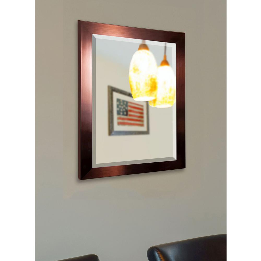 30.5 in. x 36.5 in. Shiny Bronze Vanity Wall MirrorR020ML The Home Depot