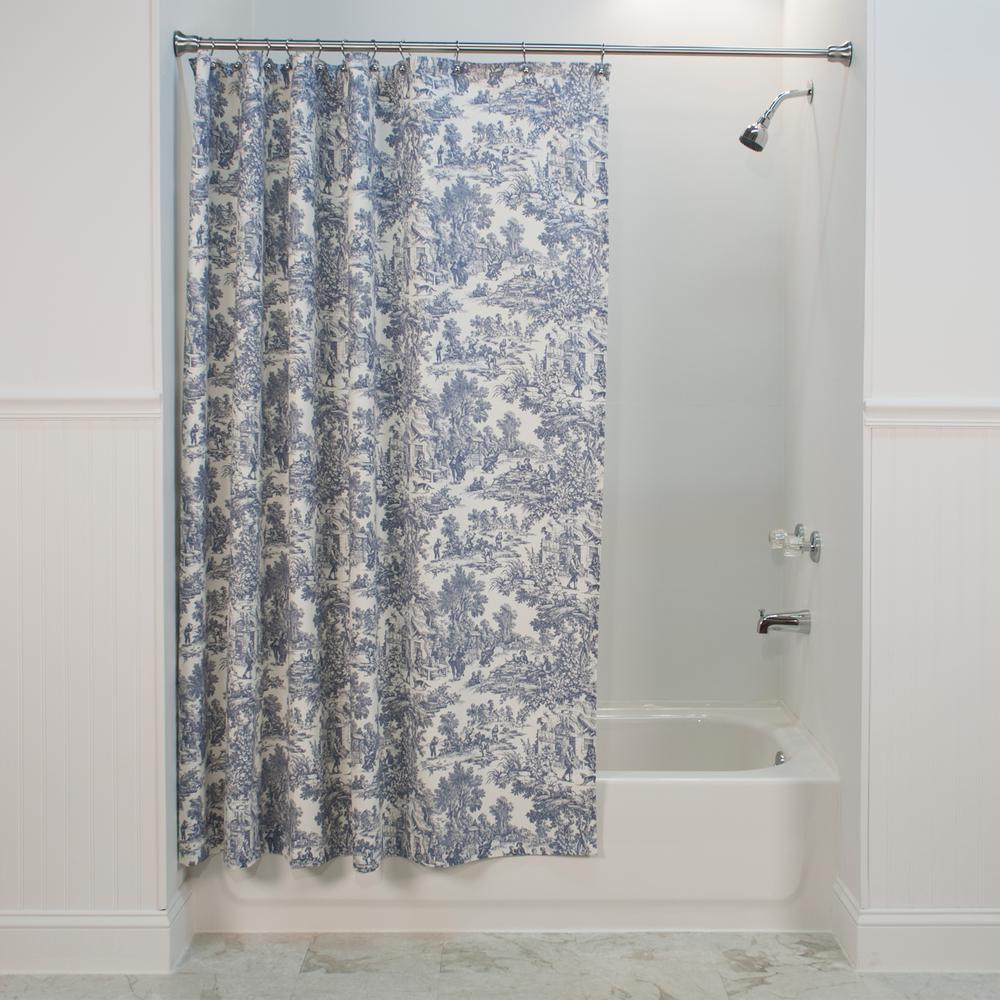 blue bathroom shower curtains