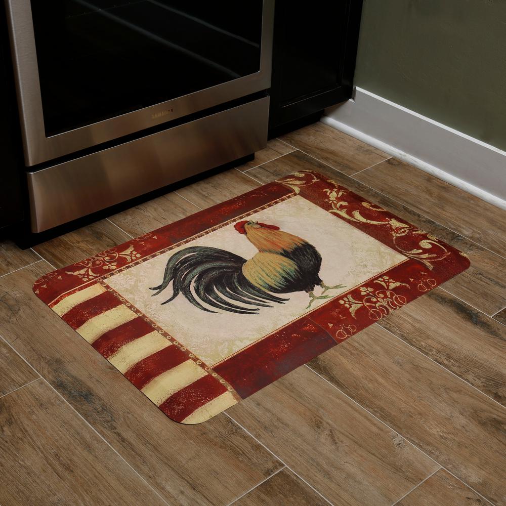 Home Dynamix Designer Chef Rooster 24 In X 36 In Anti Fatigue