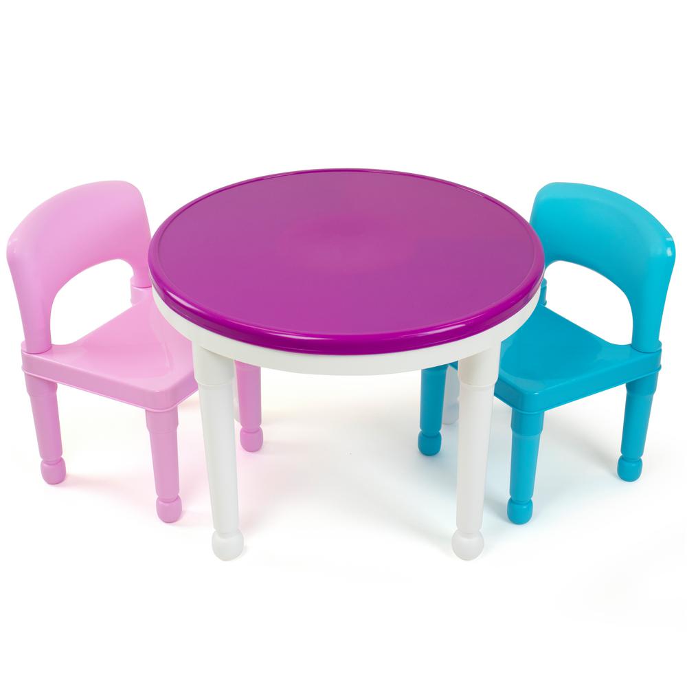 childrens round wooden table and chairs