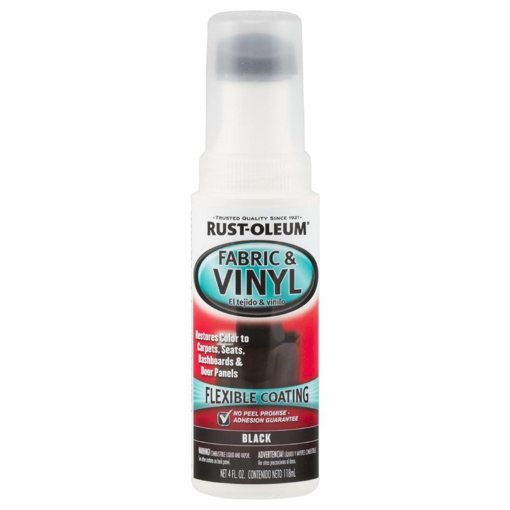 Rust Oleum Automotive 4 Oz Black Fabric Vinyl Sponge Applicator Black Fabric Vinyl Sponge Applicator