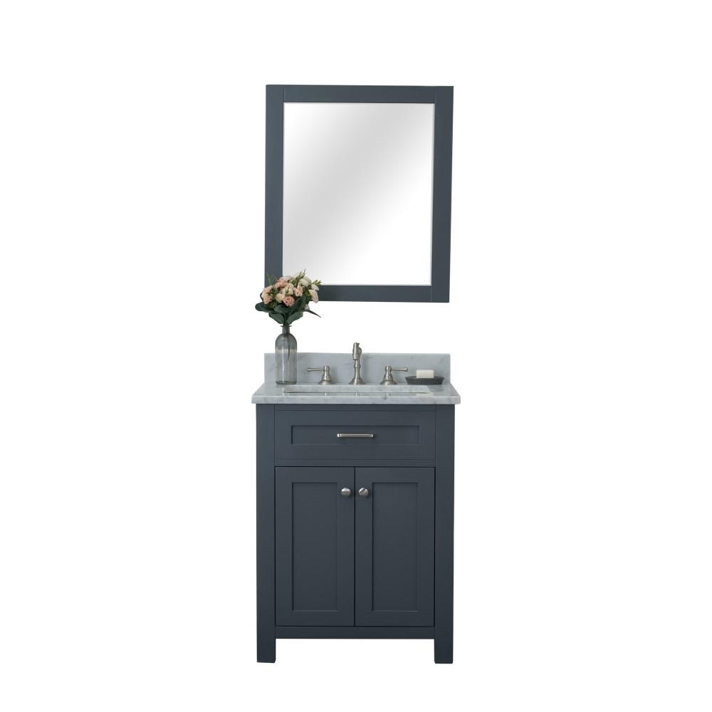 Design Element Redmond 30 in. W x 22 in. D Bath Vanity in Gray with