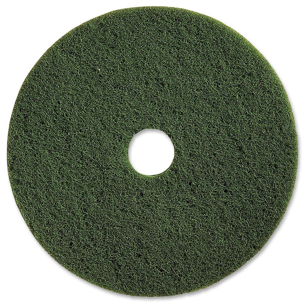 Genuine Joe 20 in. Green Scrubbing Floor Pad (5 per Carton)GJO90320