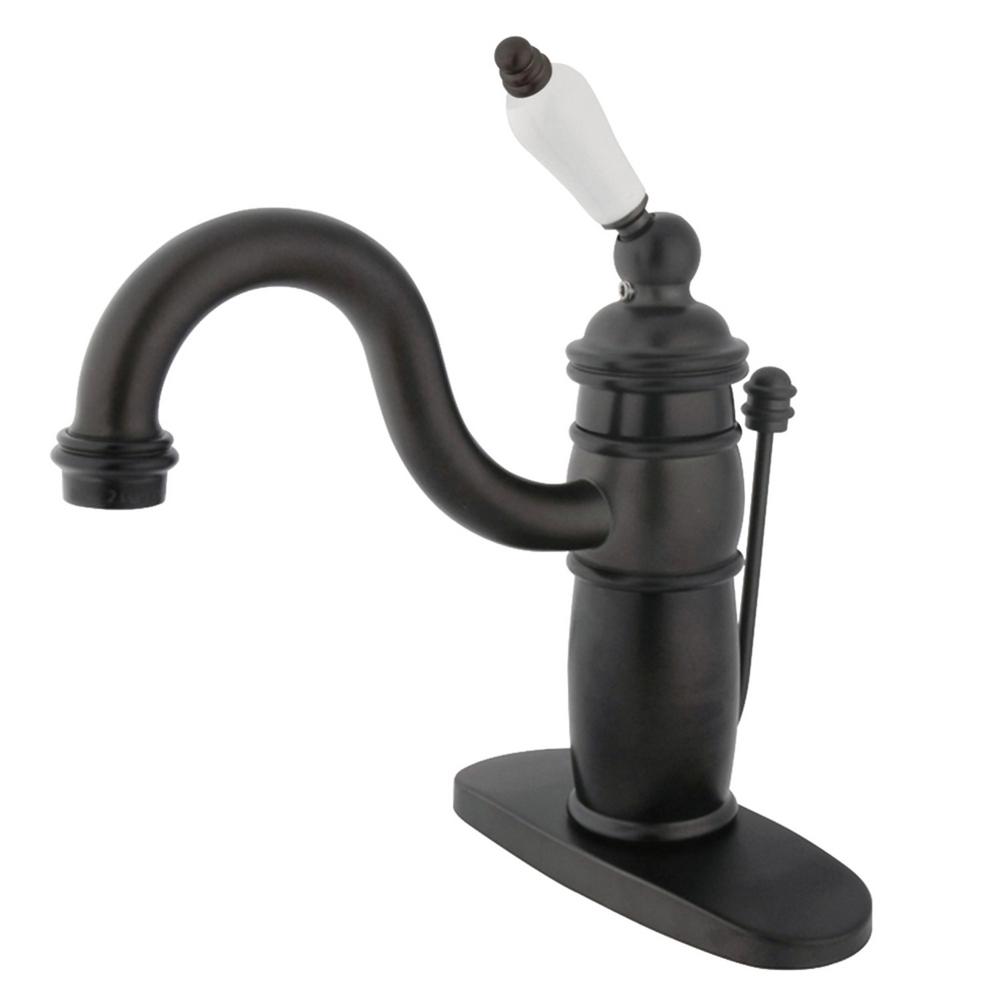 Kingston Brass Victorian Single Hole Single Handle Bathroom Faucet In