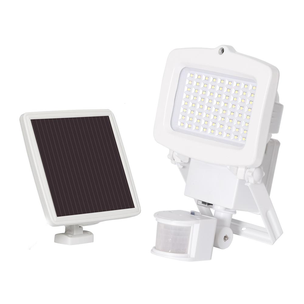 Solar Floodlights Outdoor Security Lighting Solar 1500 Lumens White Motion Activated Outdoor Integrated Led Flood Light