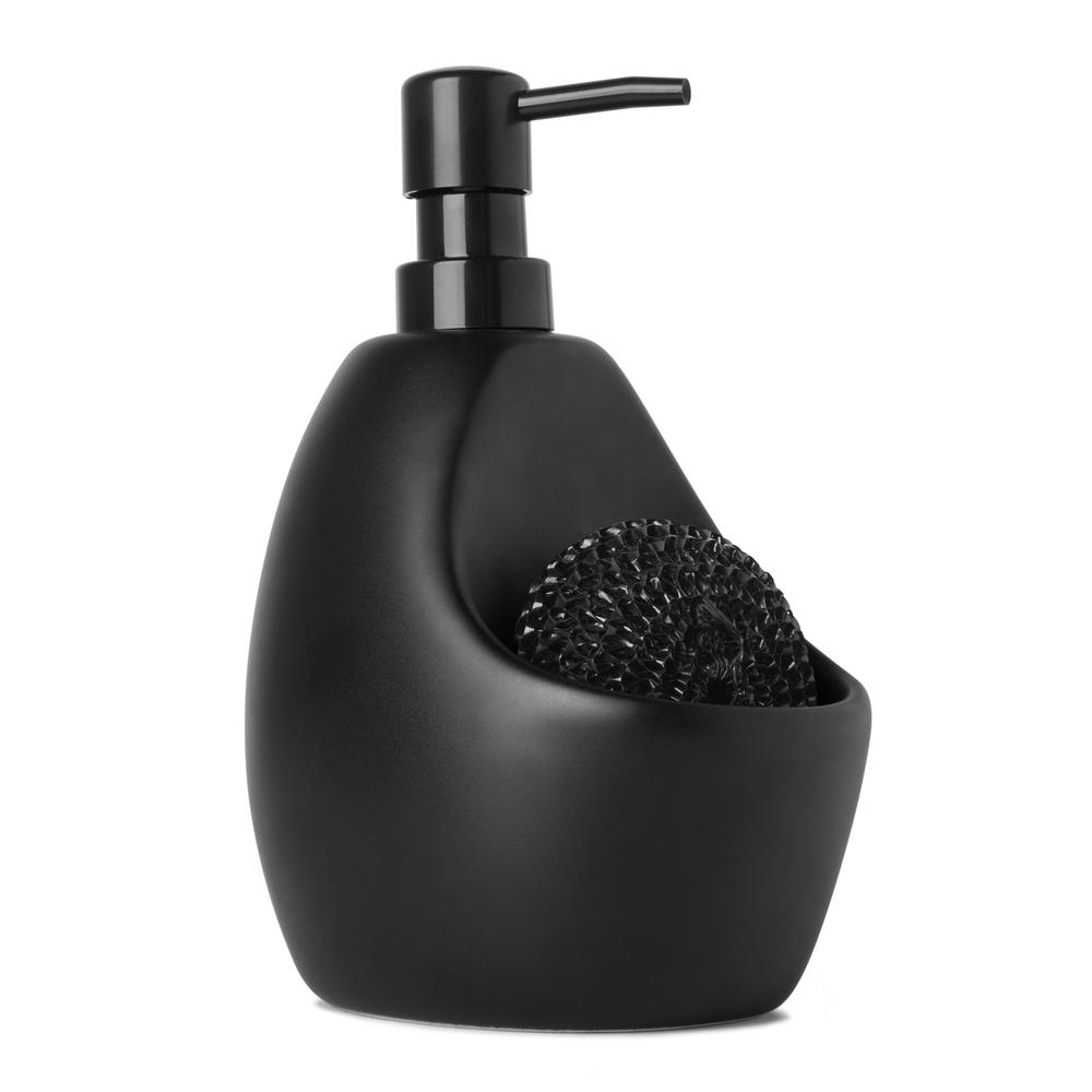 Black Soap Lotion Dispensers Kitchen Faucets The Home Depot Joey Pump Scrubby Black