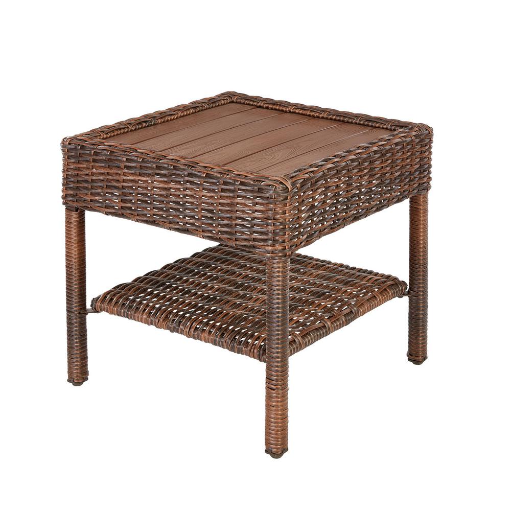 Hampton Bay Brown Wicker Coffee Table Coffee Table Design Ideas