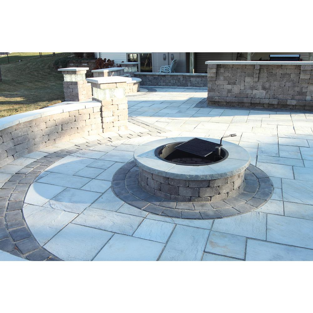 Necessories Grand 48 In Fire Pit Kit In Bluestone With Cooking