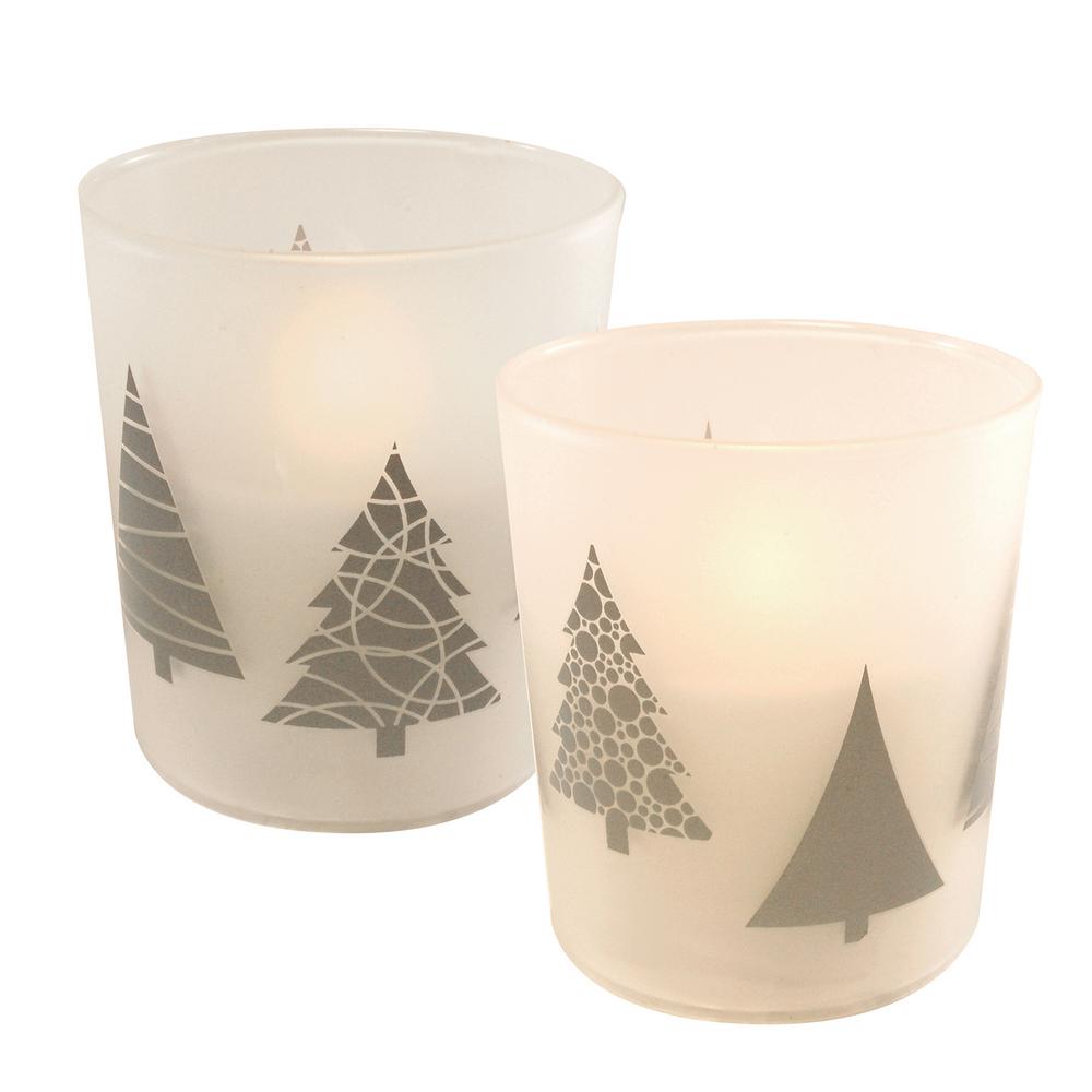 Lumabase Christmas Trees Battery Operated Led Candles 2 Count