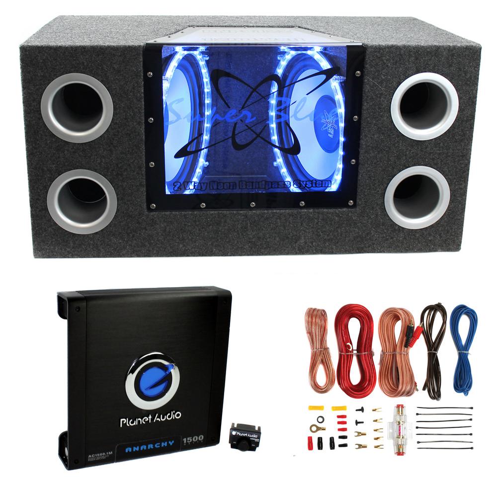 12 subwoofers with box and amp