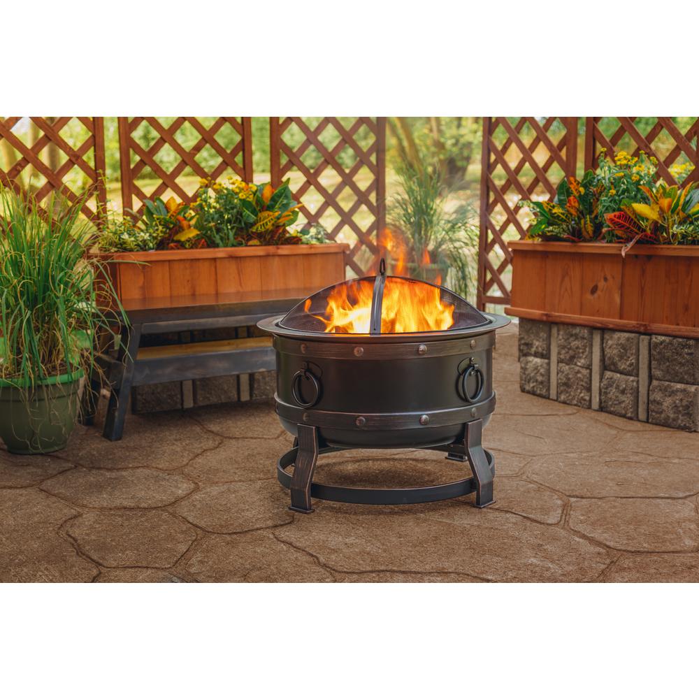 Pleasant Hearth Fire Pits Outdoor Heating The Home Depot