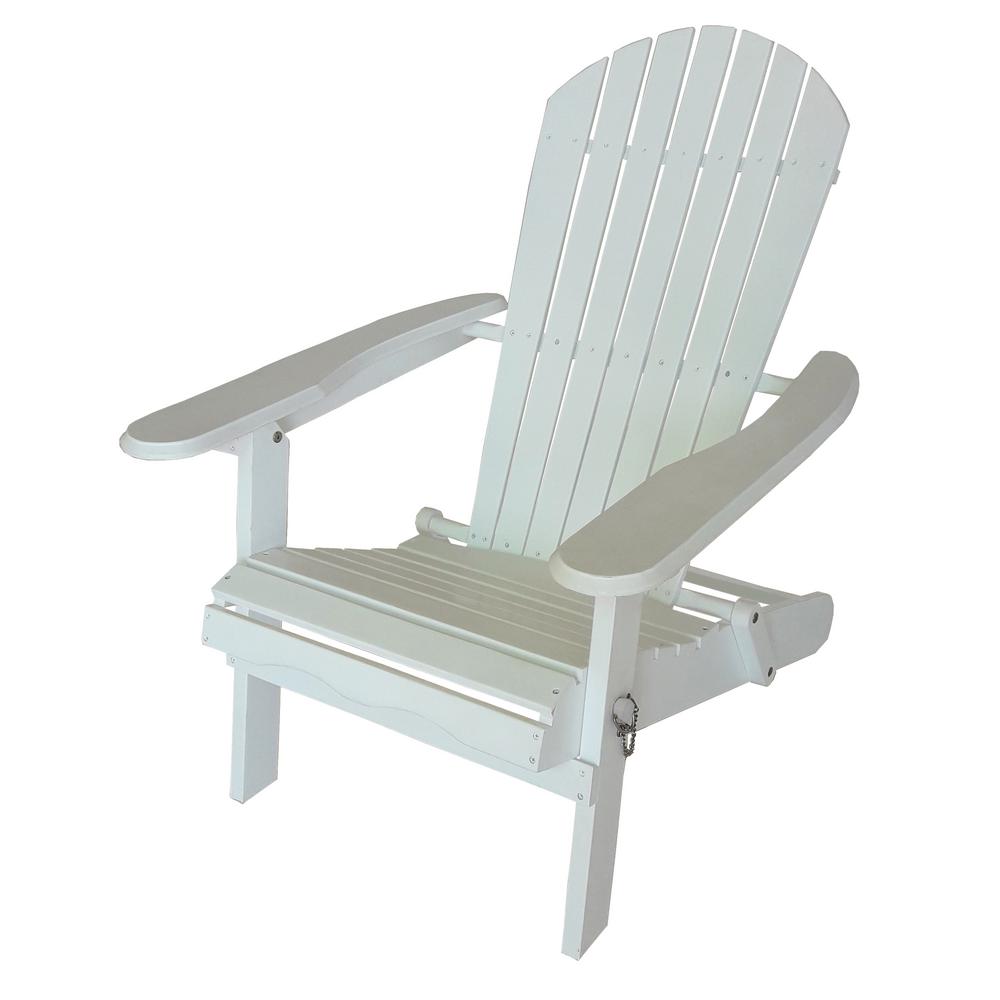 Leigh Country White Wood Folding Adirondack Chair Tx 39010 The