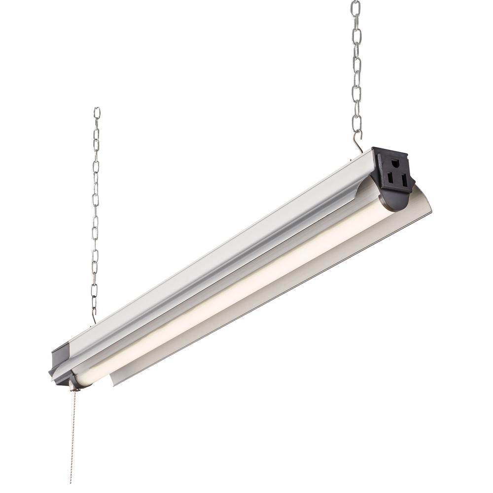 Newhouse Lighting 2 Ft 175 Watt Equivalent Integrated Led Silver Newhouse Lighting 2 Ft 175 Watt