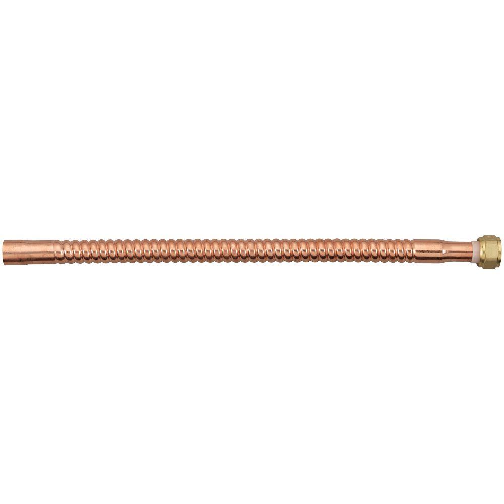 3 4 In X 24 Fip S Copper Water Heater Connector 7211 34fip Fip X S Copper Water Heater Connector 7211 24 34fip The Home Depot