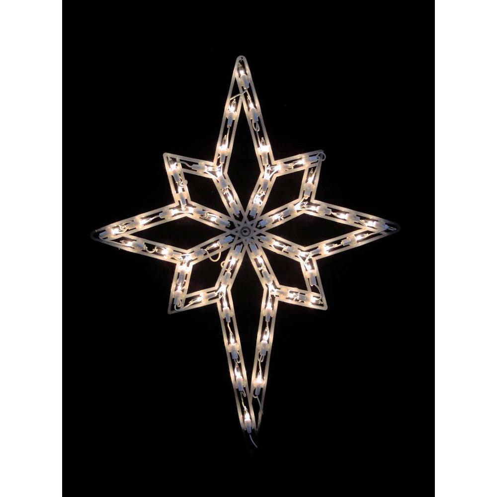 Northlight 18 In Lighted Star Of Bethlehem Christmas Window Silhouette Decoration 32606076 The Home Depot