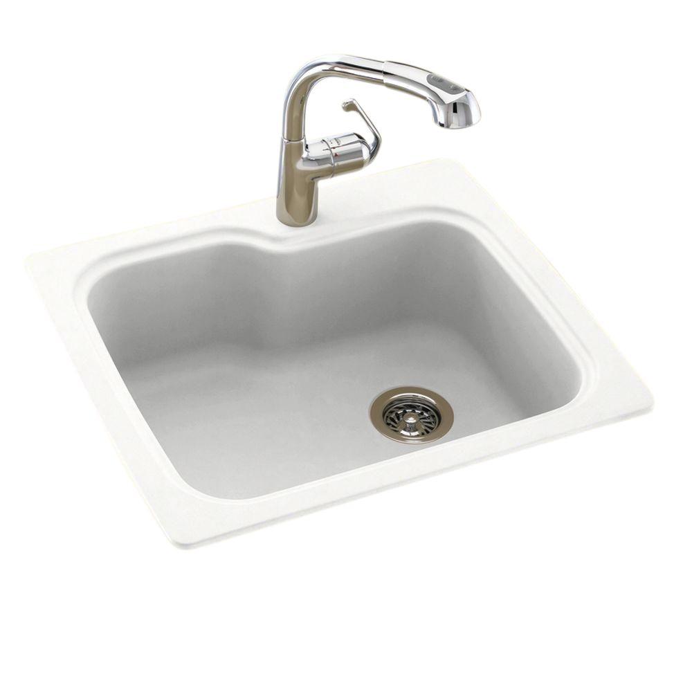 Swanstone DropIn/Undermount Composite 33 in. 1Hole Single Bowl
