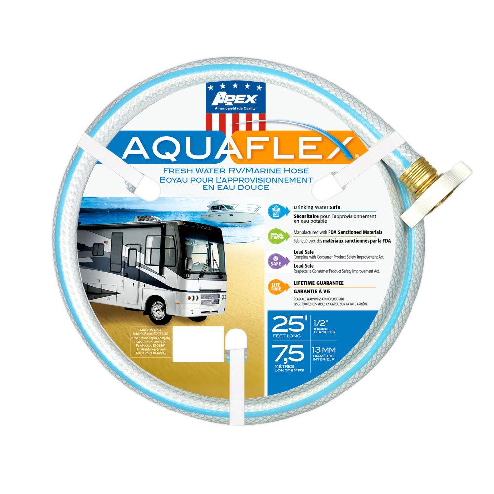 Teknor Apex AquaFlex 1/2 in. x 50 ft. RV/Marine Hose, White750350