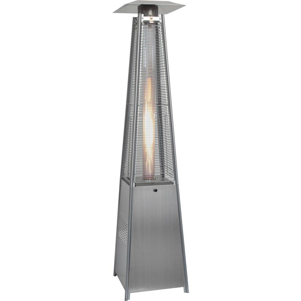 Hanover 7 ft. 42,000 BTU Stainless Steel Pyramid Propane Gas Patio Heater by Hanover