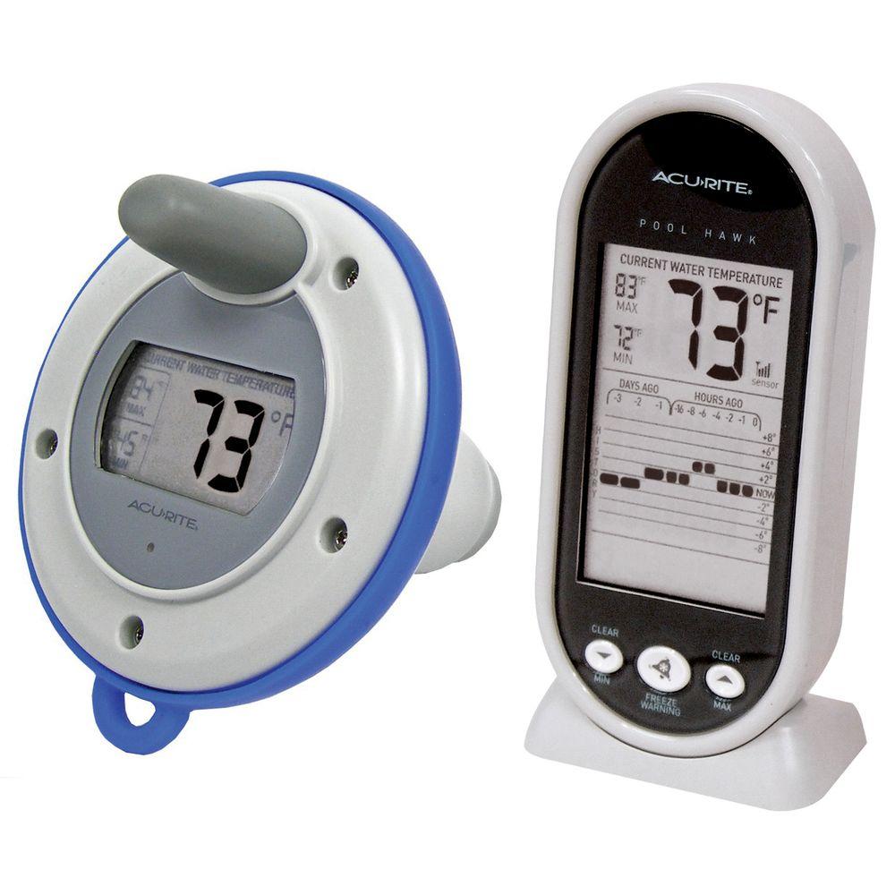 AcuRite Wireless Digital Floating Pool And Spa Thermometer-00617HDSBA2 ...