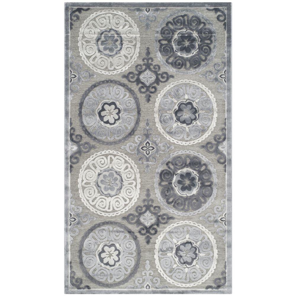 Safavieh Paradise Light Gray/Dark Gray 3 ft. x 5 ft. Area RugPAR645B3