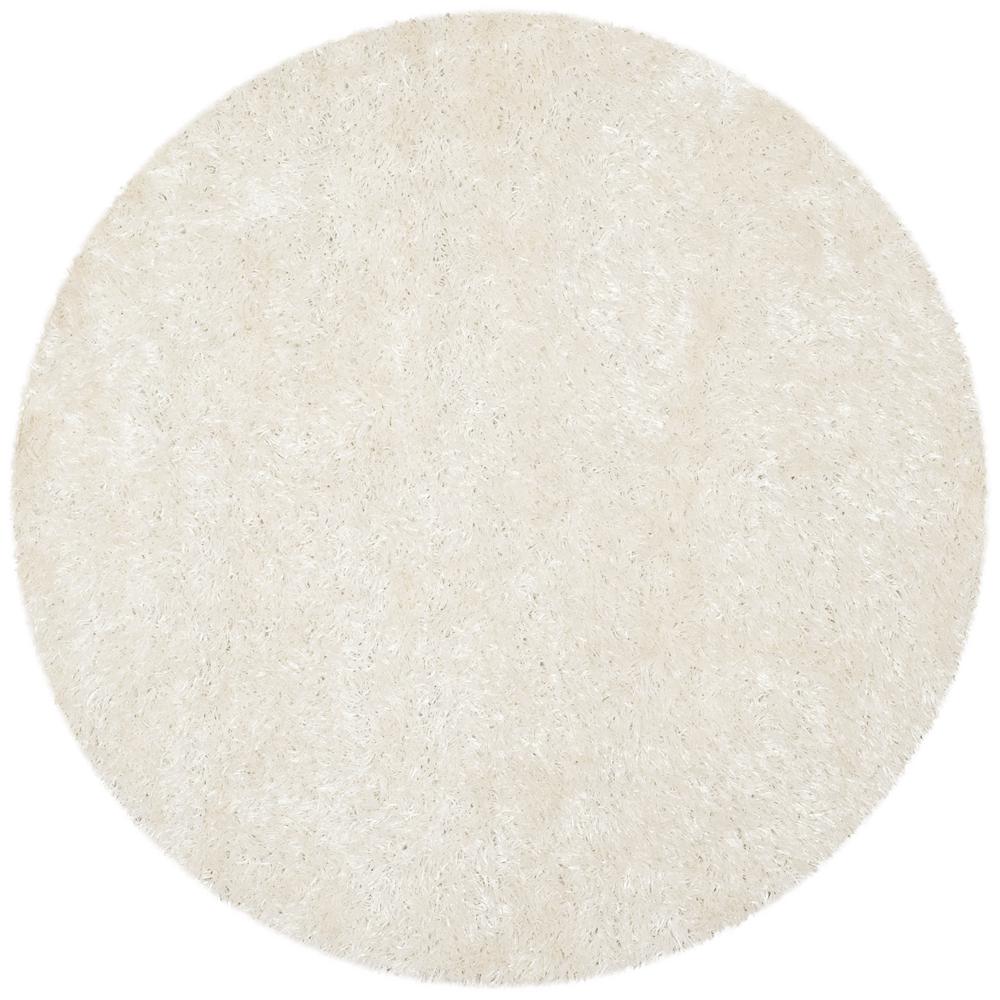 Safavieh New Orleans Shag Off White 5 ft. x 5 ft. Round Area RugSG531