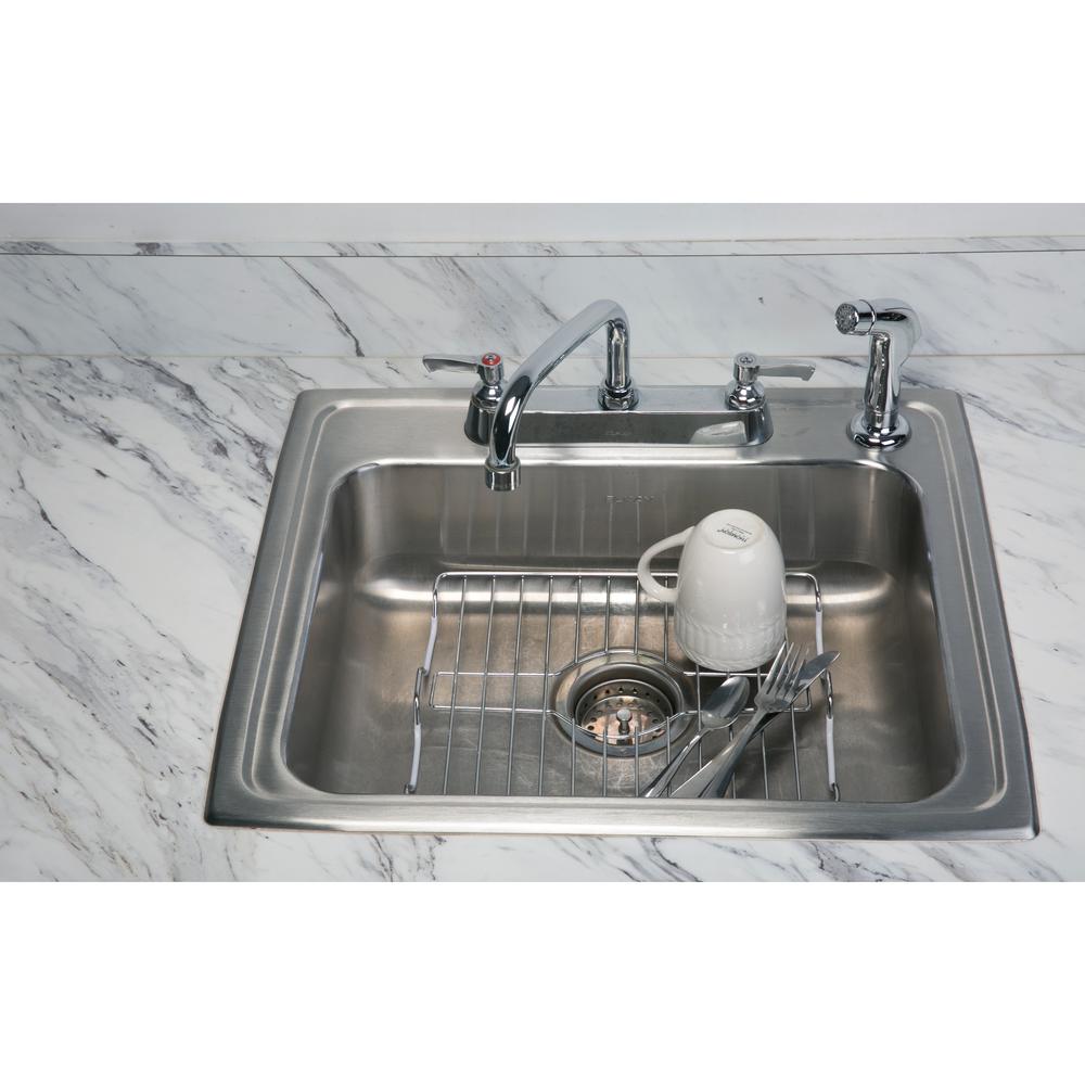 Kitchen Details Medium Chrome Sink Protector 4864 The Home Depot