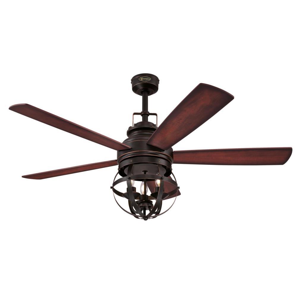 Westinghouse Industrial Ceiling Fans With Lights Indoor Oil Rubbed Bronze Ceiling Fan With Remote Control