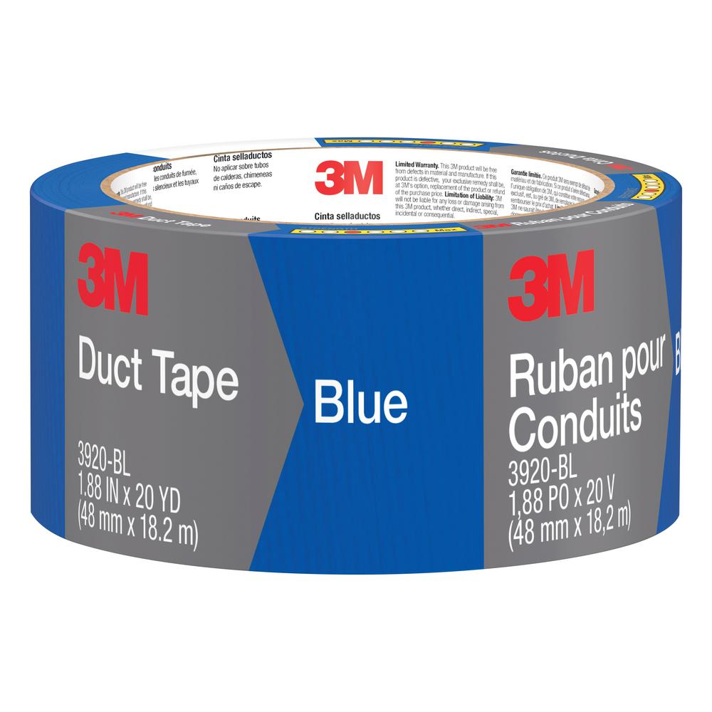 3M 1.88 inch x 20 yds. Blue Duct Tape (Case of 12) by 3M