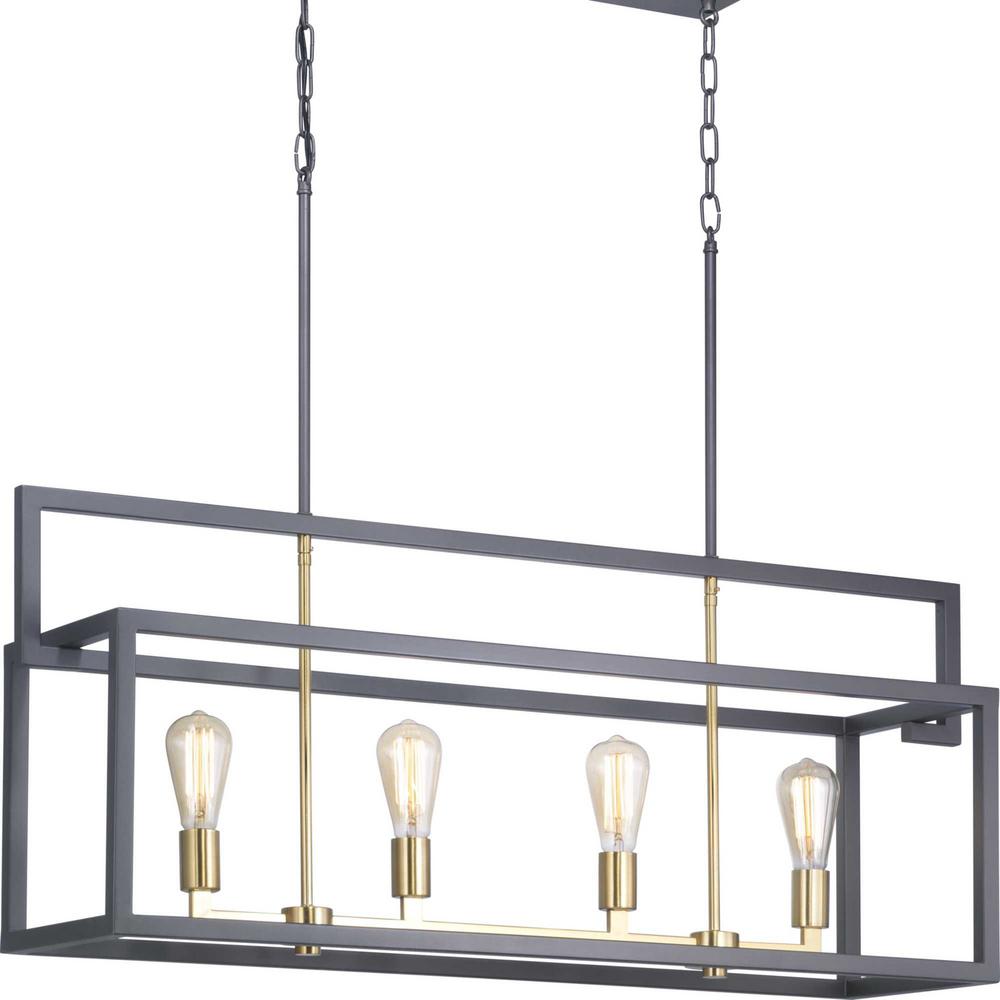 Progress Lighting Blakely 4 Light Graphite Chandelier Progress Lighting Blakely 4 Light Graphite Chandelier