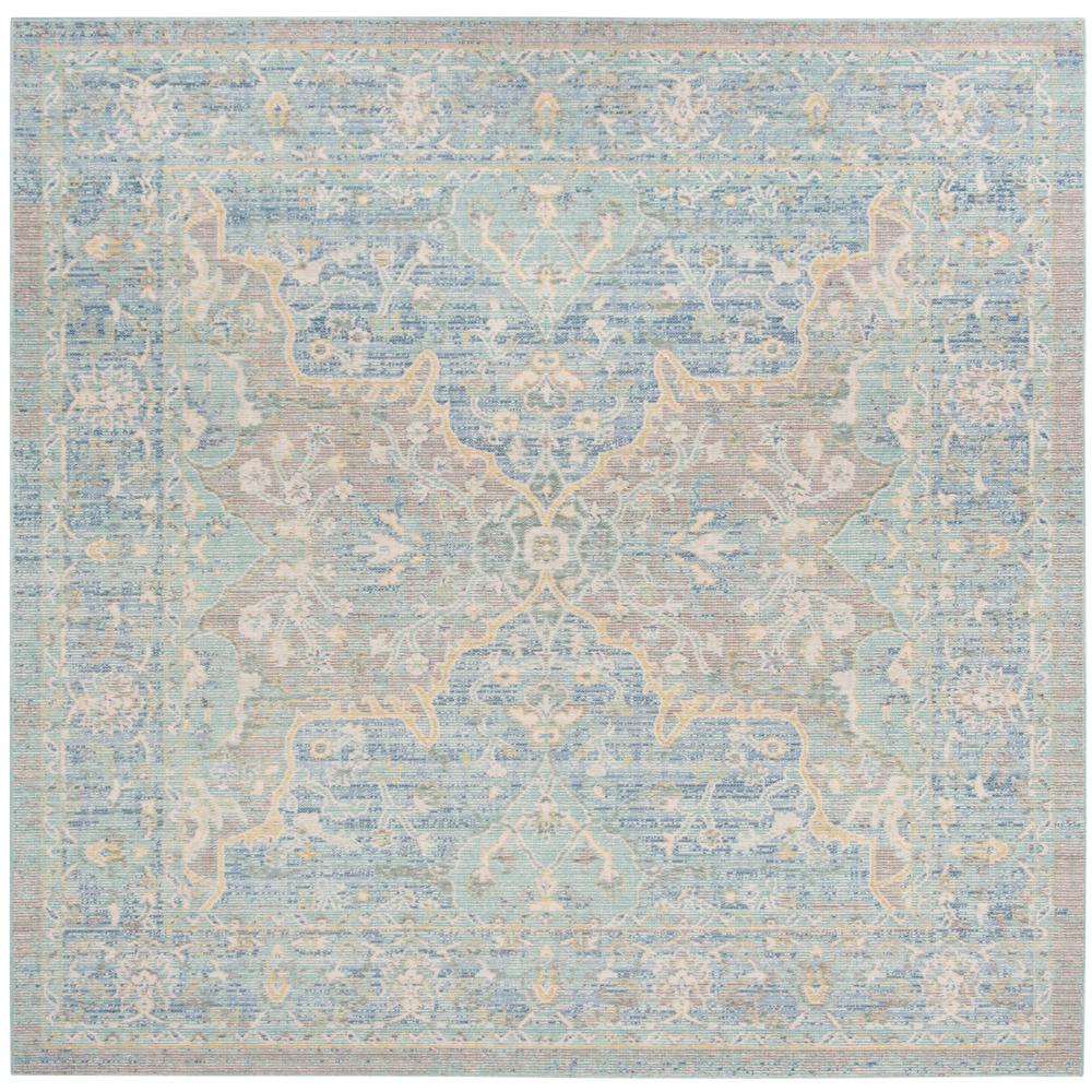 Safavieh Windsor Seafoam Blue 6 Ft X Square Area Rug Wds319h Safavieh Windsor Seafoam Blue 6 Ft X Square Area Rug
