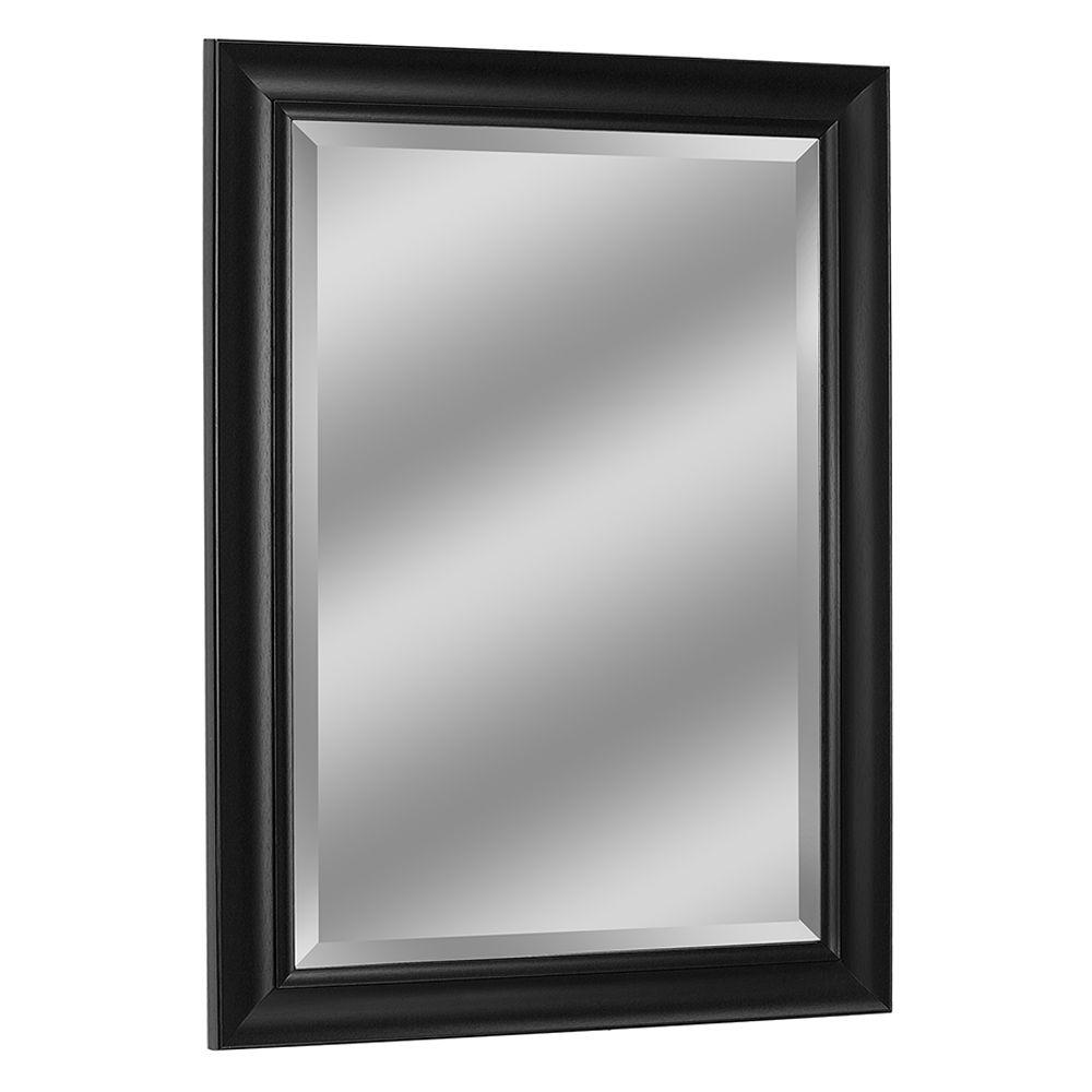 Deco Mirror 37 In W X 47 L Contemporary Wall Black