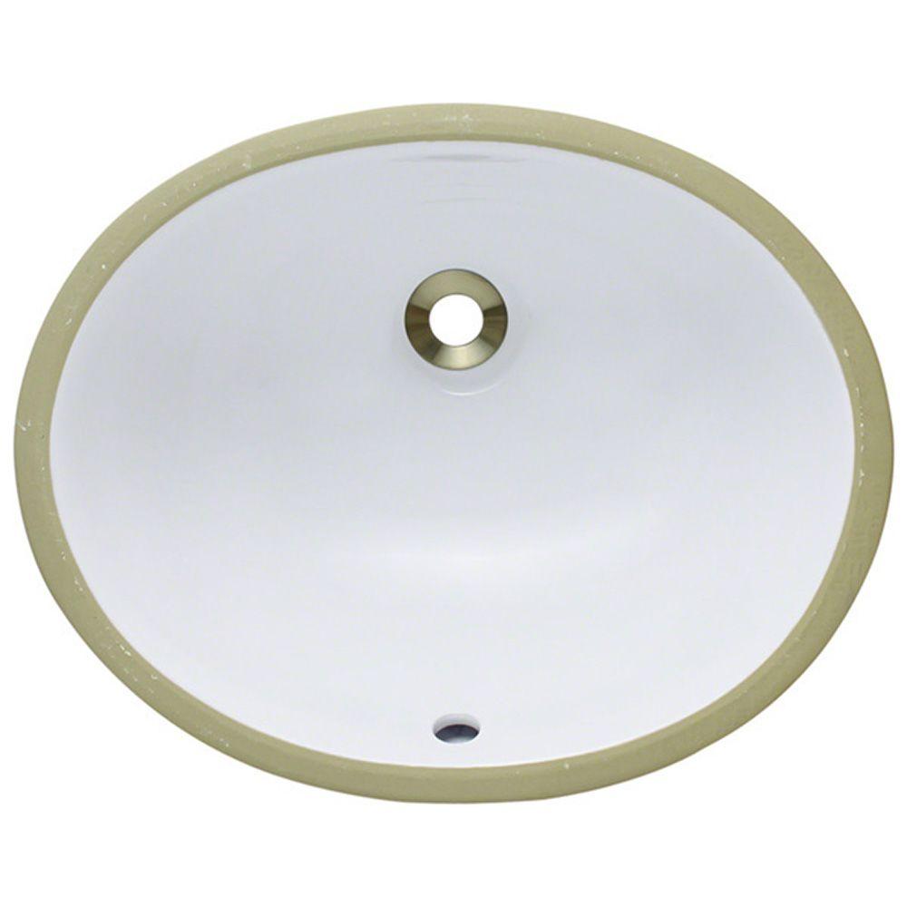 Polaris Sinks Undermount Porcelain Bathroom Sink In White-PUPS-W - The ...