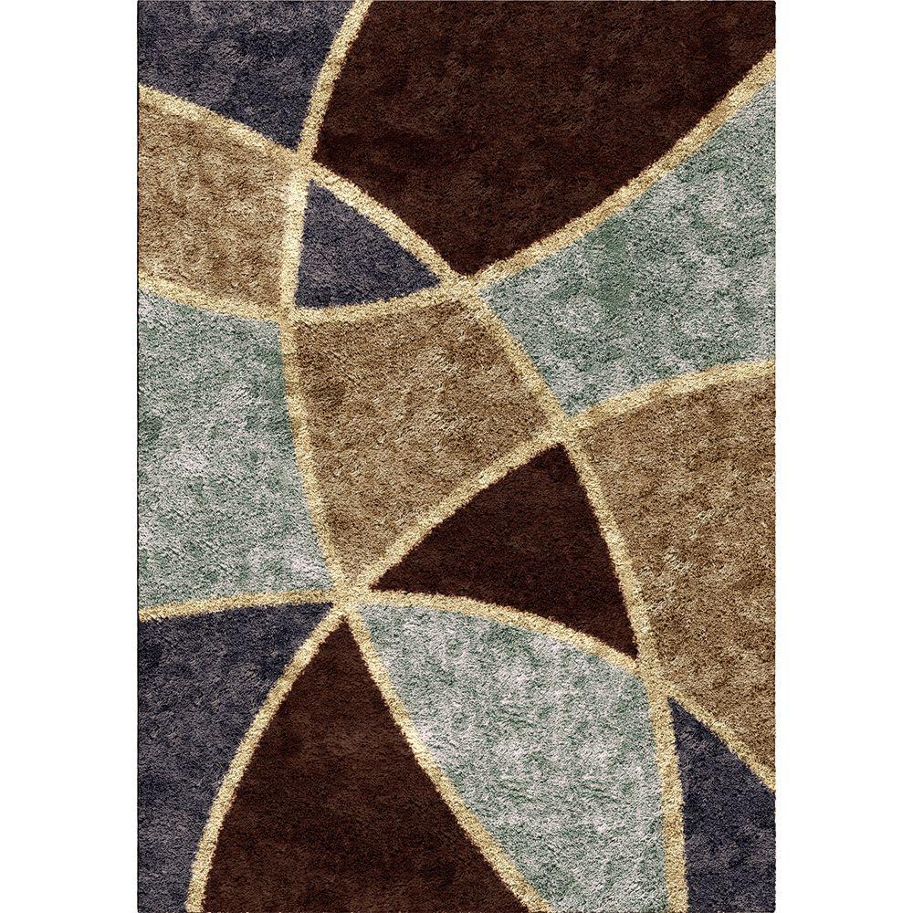 Orian Rugs Divulge Chocolate 5 ft. 3 in. x 7 ft. 6 in. Indoor Area Rug