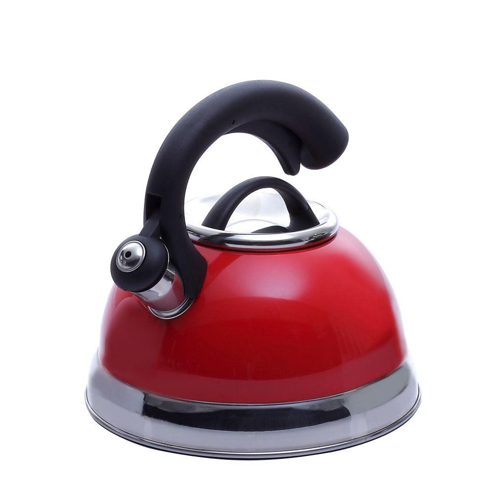 Creative Home Symphony 10 4 Cup Stovetop Tea Kettle In Red 77037 The   Red Creative Home Tea Kettles 77037 64 1000 