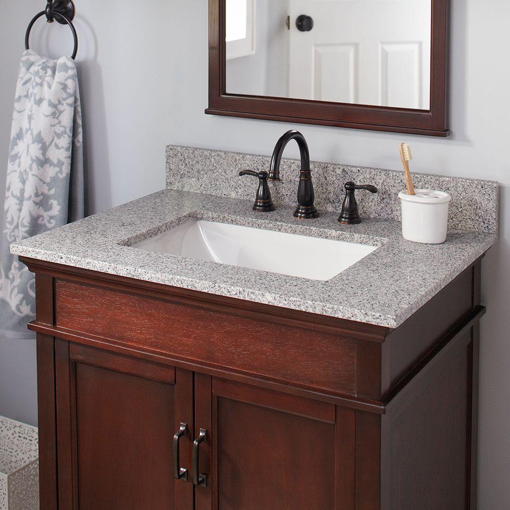 Granite Vanity Top, White Bathroom Vanity With Granite Top
